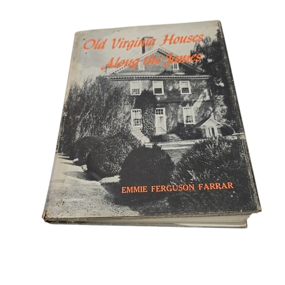 Vintage Old Virginia Houses Along The James Coffee Table History Book Historic